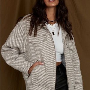 12th Tribe Taupe Wool Moho Jacket